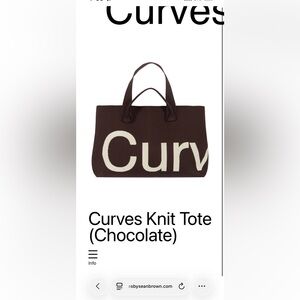 Sean Brown Curves Tote Bag (Chocolate)